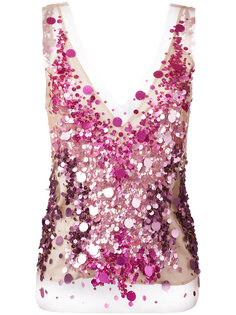 sequined tulle top Amen Amen.