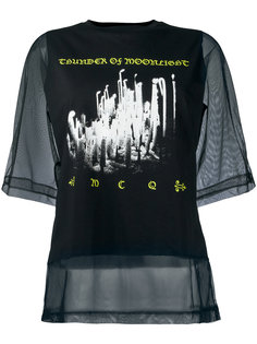 футболка с прозрачным слоем McQ Alexander McQueen