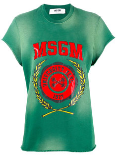 толстовка с принтом-логотипом MSGM