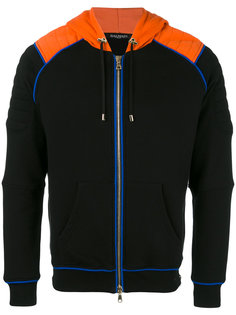 zip-up biker hoodie Balmain