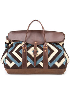 zig-zag pattern holdall Rrl