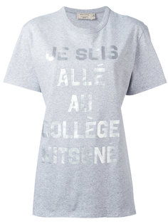metallic logo T-shirt Maison Kitsuné