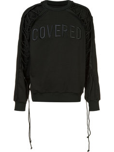 lace-sleeve sweatshirt  Juun.J