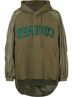 contrast sleeve hoodie  Juun.J