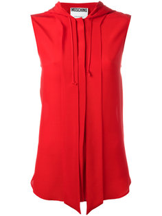 sleeveless hooded shirt  Moschino