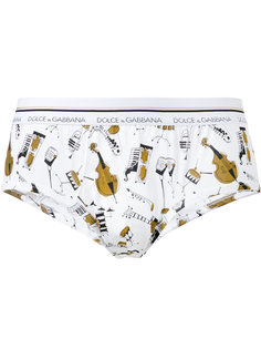 jazz print briefs Dolce &amp; Gabbana