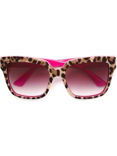 солнцезащитные очки с леопардовым принтом Dolce &amp; Gabbana