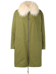 raccoon fur-trimmed parka Army Yves Salomon