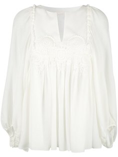guipure trim blouse Chloé