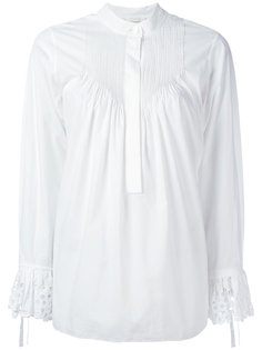 ажурная блузка с присборенной отделкой Chloé