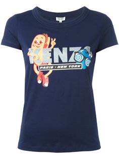 футболка с принтом хотдога Kenzo