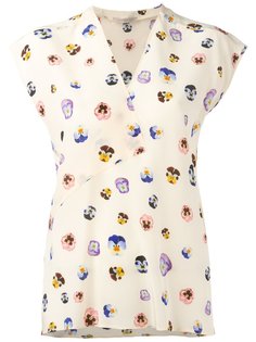 ditsy pansy print blouse Christopher Kane