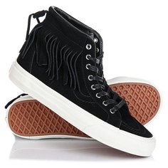 Кеды кроссовки высокие Vans Sk8-hi Moc suede Black/