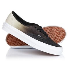 Кеды кроссовки низкие женские Vans Authentic 2 Tone Glitter Silver/Black