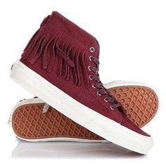 Кеды кроссовки высокие Vans Sk8-hi Moc suede Port