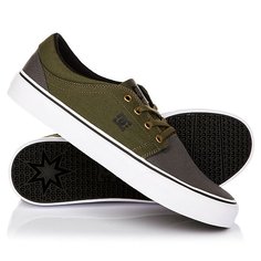 Кеды кроссовки низкие DC Trase Tx Grey/Black/Green