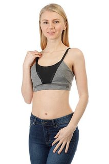 Топ женский Oakley Sessions Bra Athletic Heather Grey