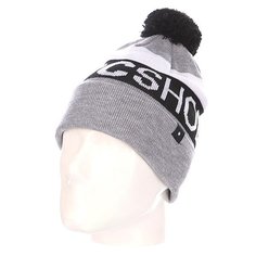 Шапка с помпоном DC Chester 15 Heather Grey