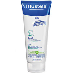 Шампунь-гель для головы и тела 2 в 1, 200 мл., Mustela