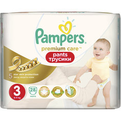 Трусики Pampers Premium Care Pants, 6-11кг, размер 3, 28 шт., Pampers