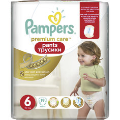 Трусики Pampers Premium Care Pants, 16кг+, размер 6, 19 шт., Pampers
