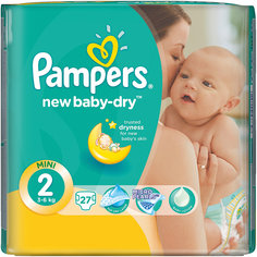 Подгузники Pampers New Baby-Dry, 3-6 кг, 2 размер, 27 шт., Pampers