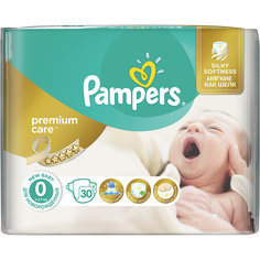 Подгузники Pampers Premium Care, 0-2,5 кг, 0 размер, 30 шт., Pampers