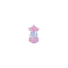 Кристаллический пазл 3D "Розовая карусель", Crystal Puzzle
