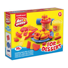 Набор для лепки: Пластилин на растительной основе For Dessert 2 цвета по 35г Erich Krause