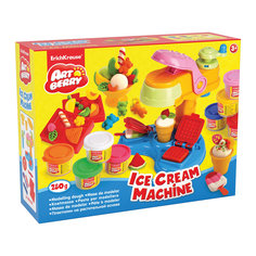 Набор для лепки: Пластилин на растительной основе Ice Cream Machine 8 цветов по 35г Erich Krause