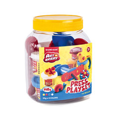 Набор для лепки: Пластилин на растительной основе Press Playset 4 цвета по 35г Erich Krause