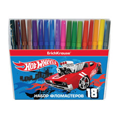 Фломастеры "Hot Wheels Super Car", 18 цветов Erich Krause