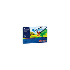 Цветные шестигранные акварельные карандаши AQUALINE, 36 цв. Alpino
