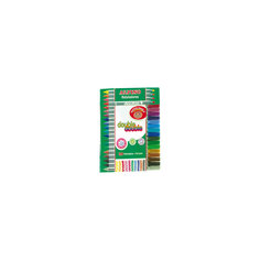 Фломастеры Double Double двухсторонние с серебристым корпусом, 20 цв. Alpino