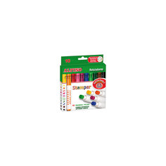 Фломастеры Stamper со штампами с утолщенным корпусом, 10 цв. Alpino