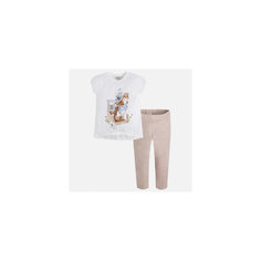 Комплект: футбола с длинным рукавом и леггинсы для девочки Mayoral