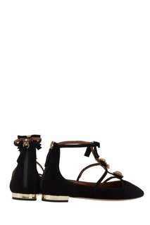 Замшевые туфли Pandora Flat Aquazzura