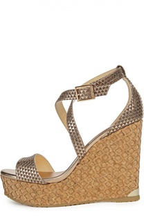 Кожаные босоножки Portia с перфорацией Jimmy Choo