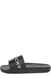 Резиновые шлепанцы с логотипом бренда Givenchy