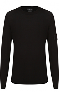Хлопковый джемпер тонкой вязки Stone Island