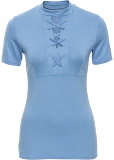Футболка на шнуровке (темно-красный) Bonprix
