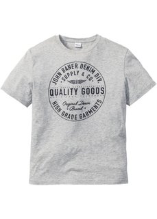 Футболка Regular Fit (темно-синий с рисунком) Bonprix