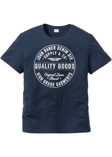 Футболка Regular Fit (светло-серый меланж с рисунком) Bonprix