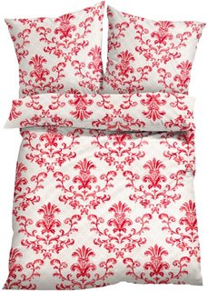 Постельное белье Орнамент, линон (коралловый) Bonprix