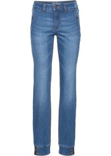 Прямые стрейтчевые джинсы, cредний рост (N) (голубой) Bonprix