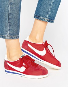 Классические красные кроссовки Nike Cortez - Красный