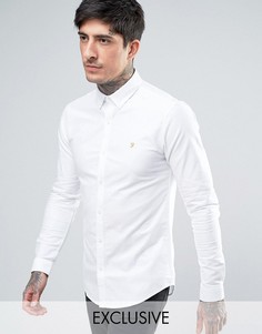 Белая оксфордская рубашка скинни эксклюзивно для Farah - Белый