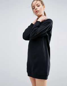Платье-свитшот в стиле oversize ASOS Ultimate - Черный
