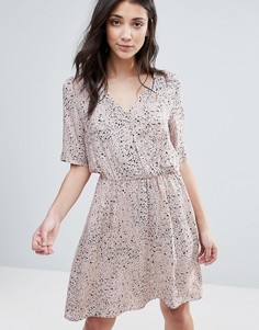 Платье с принтом Vila - Розовый