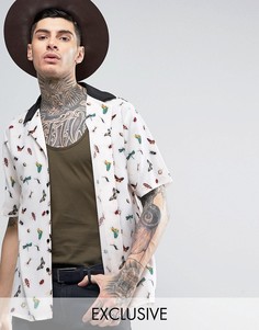 Рубашка классического кроя с отложным воротником Reclaimed Vintage Inspired - Белый